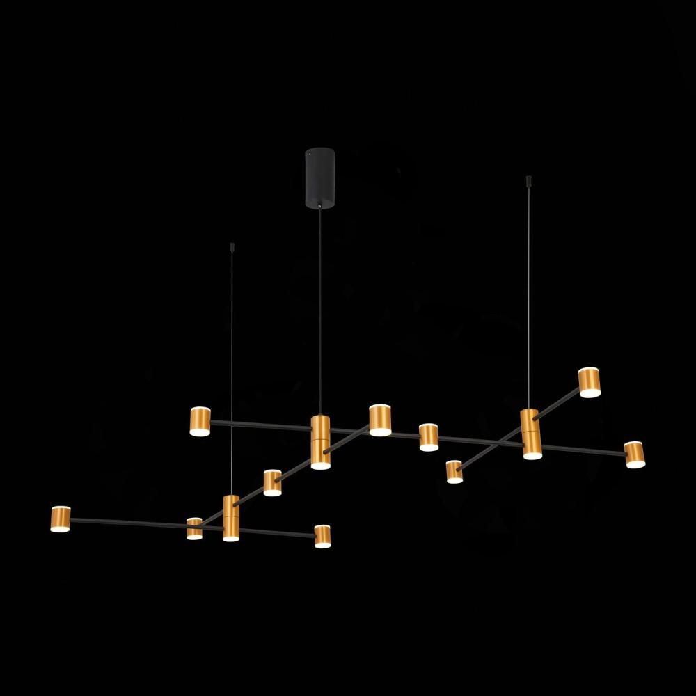 SL1596.423.22 Светильник подвесной ST-Luce Золотистый, Черный/Белый LED 22*3W 3000K ANICHITA