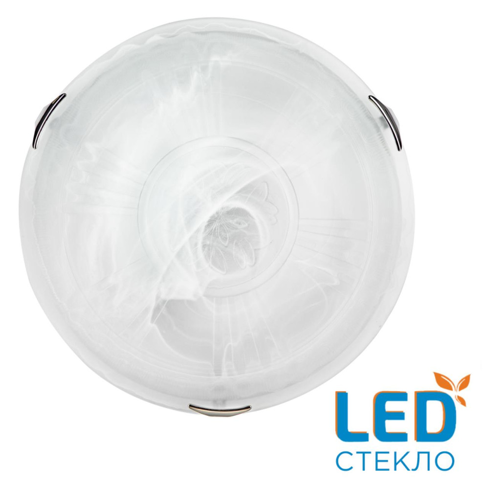 7601/DL SNOK SN Светильник стекло/белое/хром LED 48Вт 4000K D405 IP20 LUFE