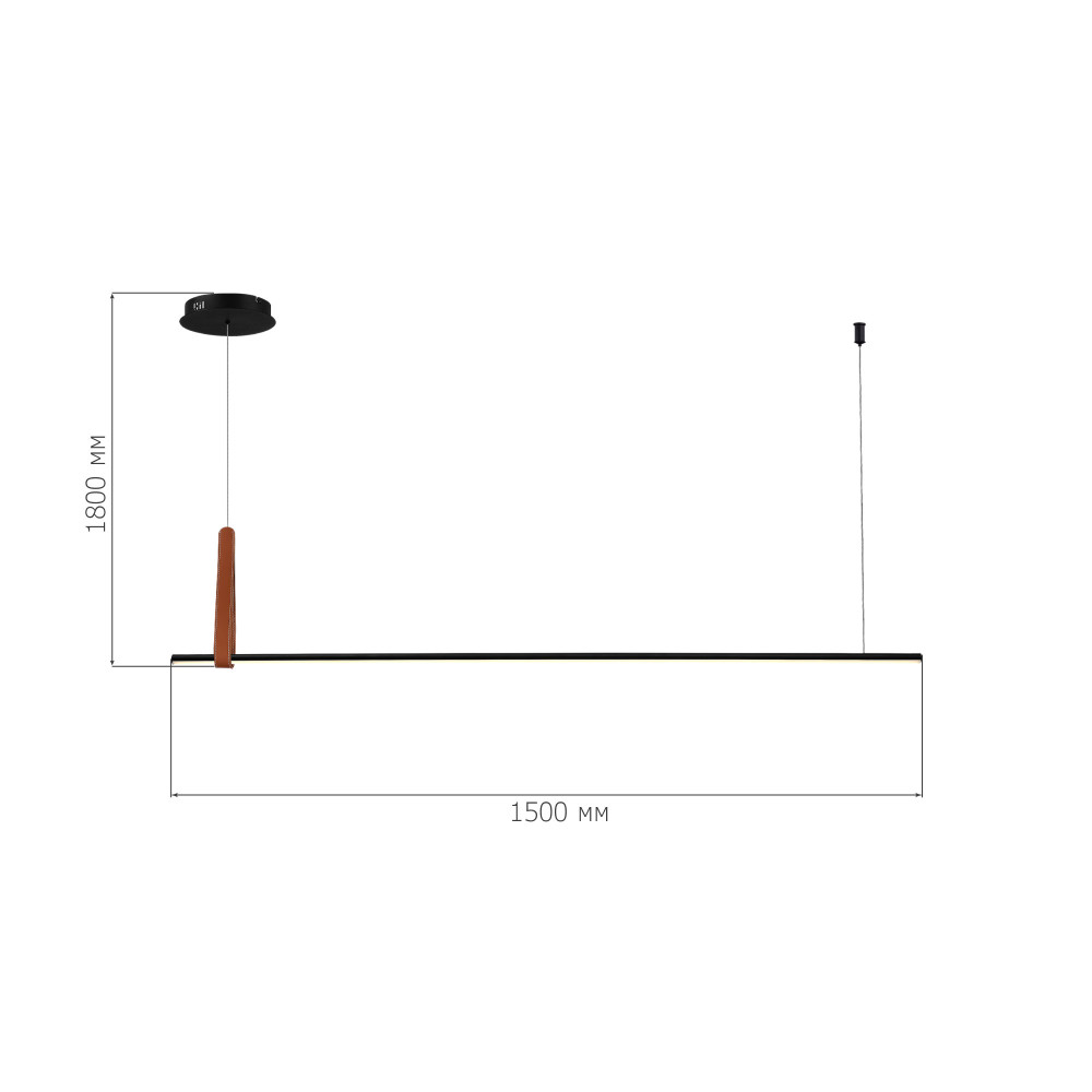 SL6131.403.24 Светильник подвесной ST-Luce Черный/Черный, Терракотовый LED 1*24W 4000K SHAPE