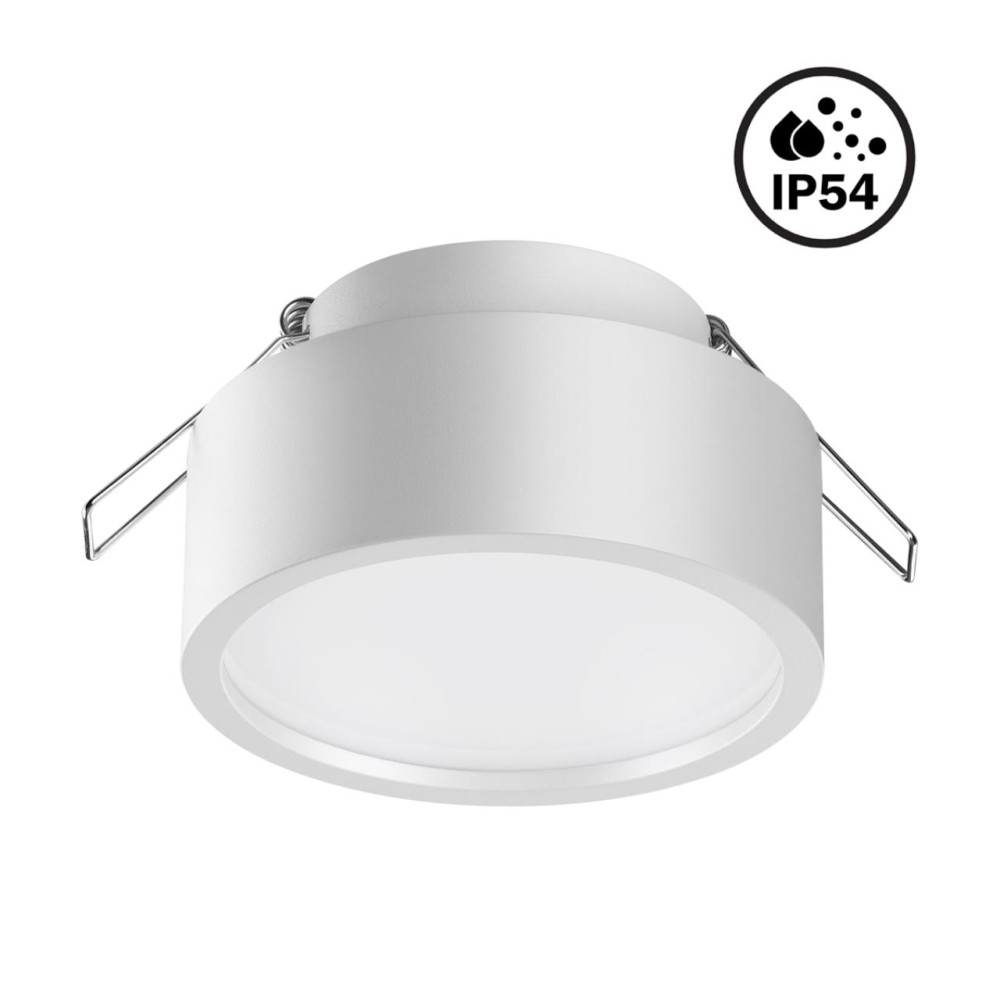 358903 SPOT NT22 522 белый Встраиваемый влагозащищенный светильник IP54 LED 4000K 10W 220V MAY