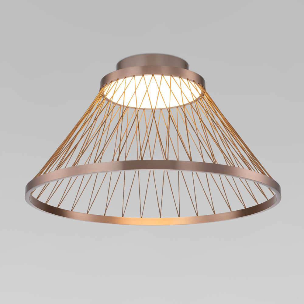 Потолочная люстра EUROSVET CESTA 40019/1 LED коричневый