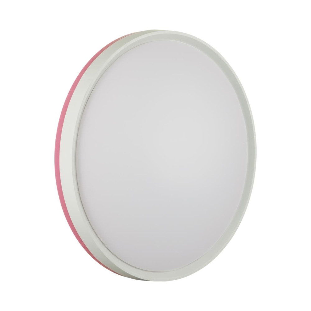 7708/DL COLOR SN 154 Светильник пластик/белый/розовый LED 48Вт 4000К D420 IP43 KEZO PINK