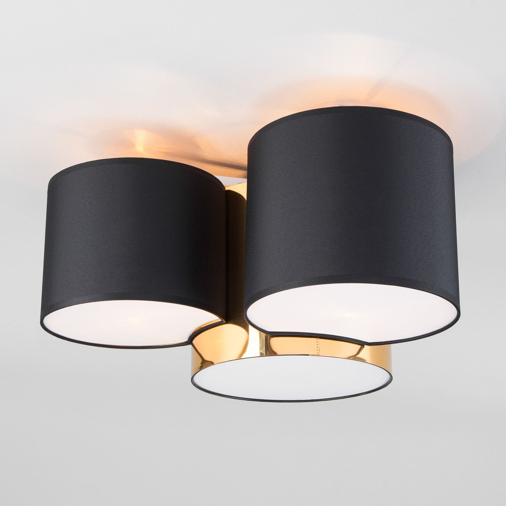 Потолочная люстра TK LIGHTING MONA 3445 MONA BLACK / GOLD