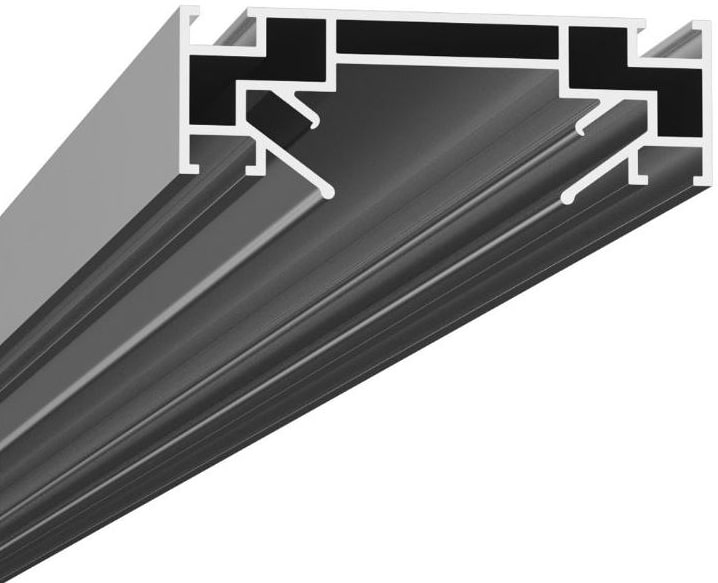 ST001.129.00 Профиль для монтажа однофазного шинопровода в натяжной потолок (TR30) ST-Luce  Длина 2 Однофазная трековая система