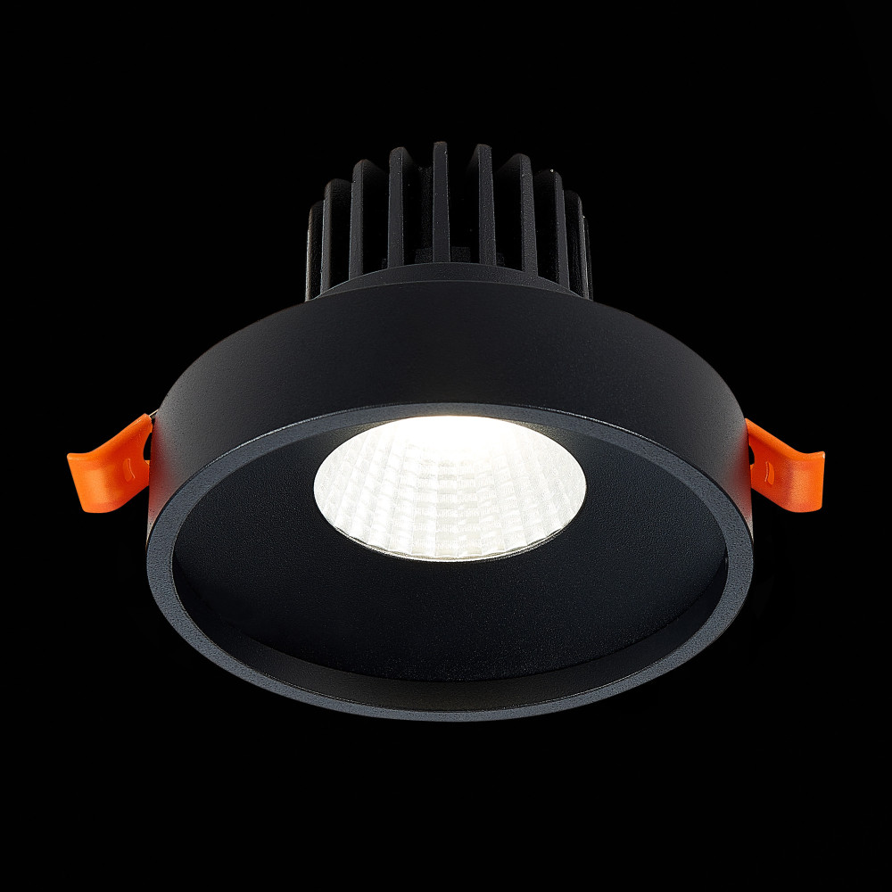 ST751.448.10 Св-к встр. Черный LED 1*10W 4000K 750Lm Ra>90 38° IP20 D100xH75 170-240V Встраиваемые светильники