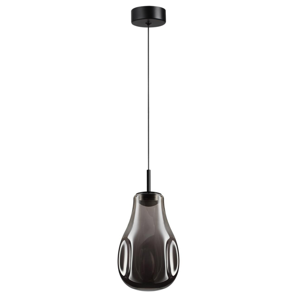 5098/4LC PENDANT ODL25 423 черный/дымчатый/металл/стекло Подвес LED 4W 4000K 388Лм NAVE