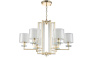 Люстра Crystal Lux NICOLAS SP-PL6 GOLD/WHITE