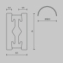 Шинопровод MAYTONI BUSBAR TRUNKINGS FLARITY TRX154-2SR-D1800-BS