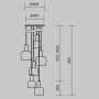 Подвесной светильник Maytoni MOD414PL-06B