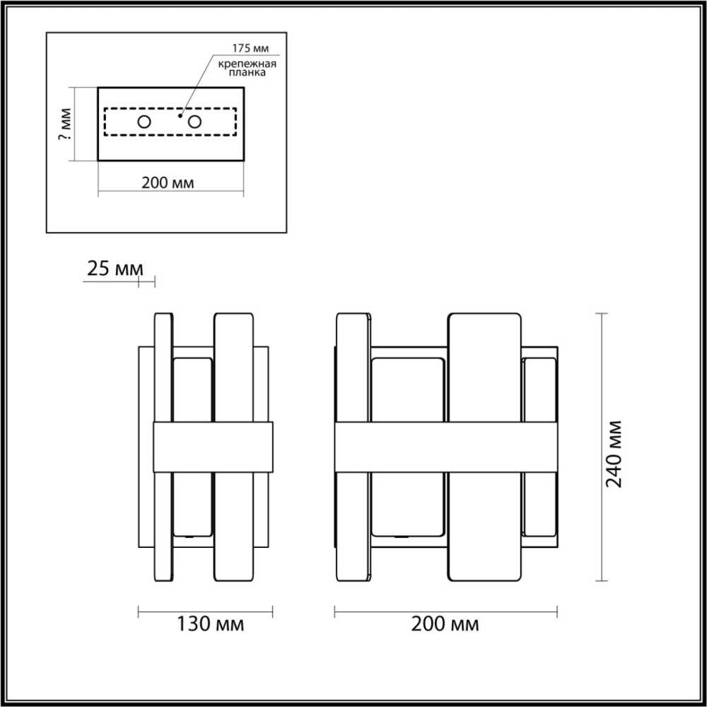 5269/2W MODERNI LN23 150 латунь Бра E14 2*40W 220V SHANTI