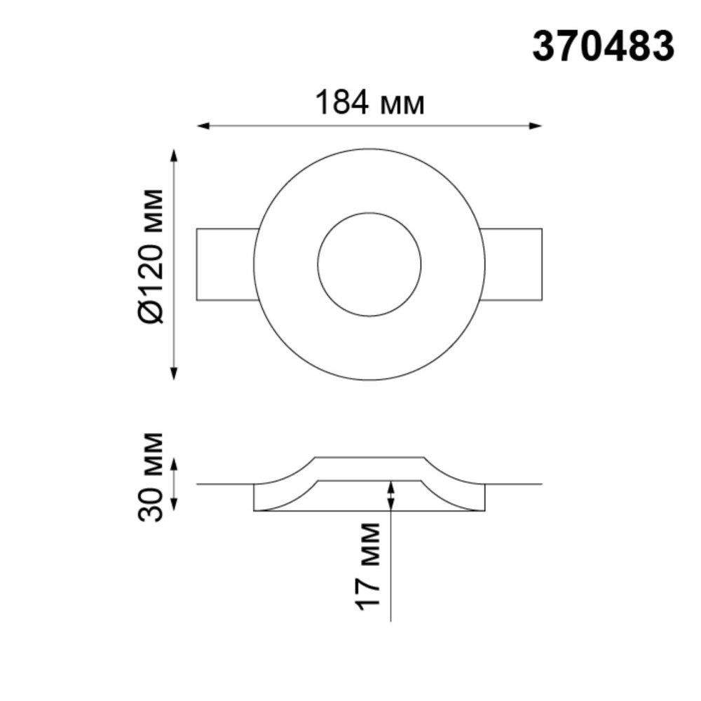 370483 SPOT NT19 179 белый Встраиваемый под покраску светильник IP20 GU10 50W 220V YESO