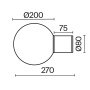 Настенный светильник (бра) Outdoor O598WL-01GR1