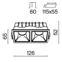 Встраиваемый светильник Technical DL043-02-10W3K-SQ-W