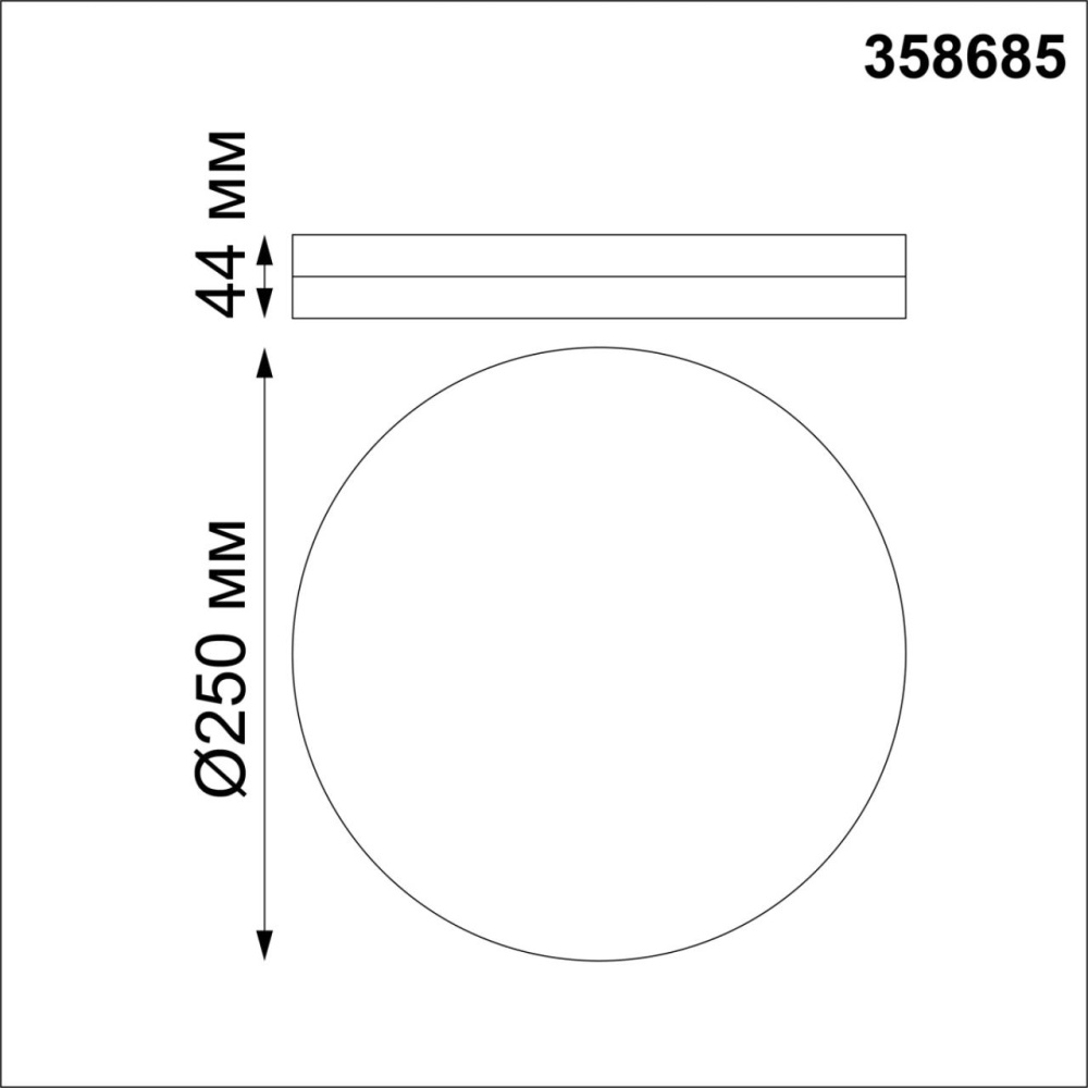 358685 OVER NT21 333 белый Светильник накладной влагозащищенный IP54 LED 4000K 20W 100-240V PANDORA