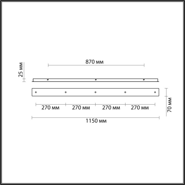 4553/5 MOLTO  000 бронза Основание для подвесов   220V MOLTO