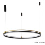 Люстра Crystal Lux FERNANDO SP88W LED BLACK/GOLD