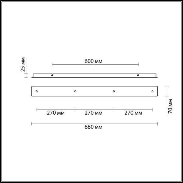 4553/4 MOLTO  000 бронза Основание для подвесов   220V MOLTO