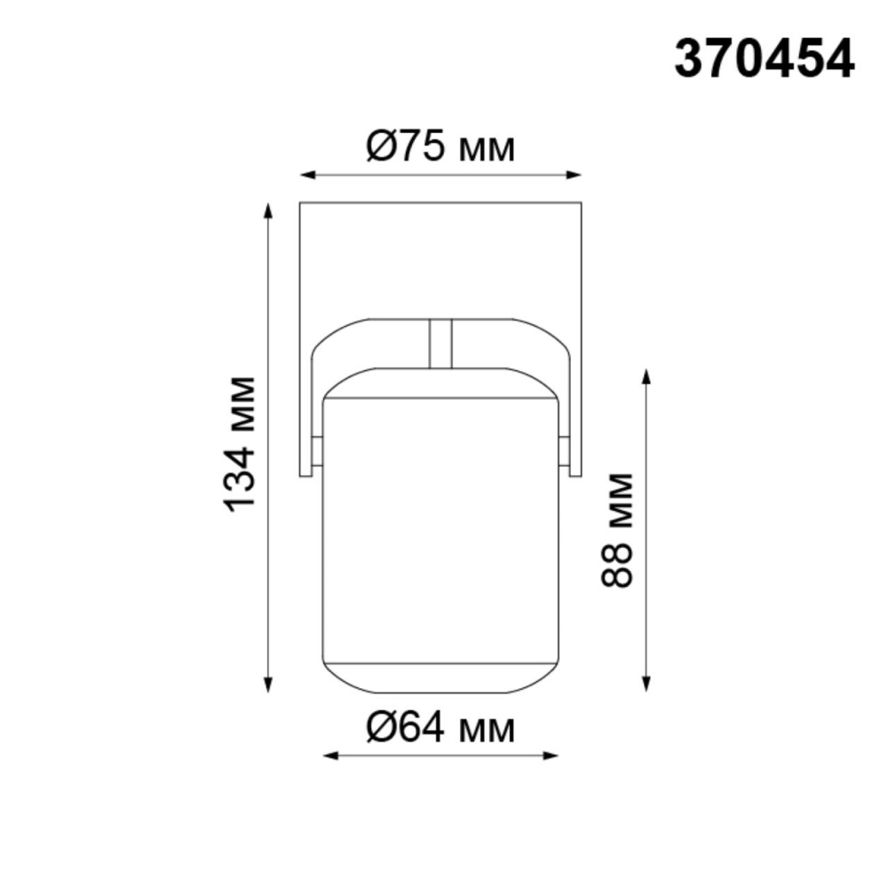 370454 OVER NT19 428 белый Накладной светильник IP20 GU10 50W 220V PIPE