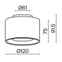 Потолочный светильник Technical C009CW-L16W4K