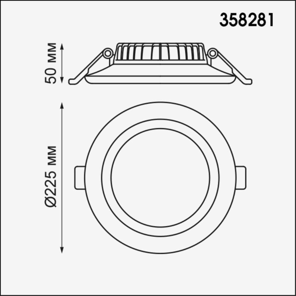 358281 SPOT NT19 300 белый Встраиваемый светильник IP20 LED 4000K 32W 85-265V JOIA