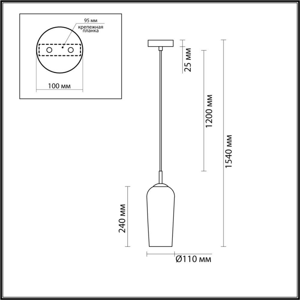 6551/1B SUSPENTIONI LN23 200 матовое золото Подвес E14 1*40W 220V ELLIE