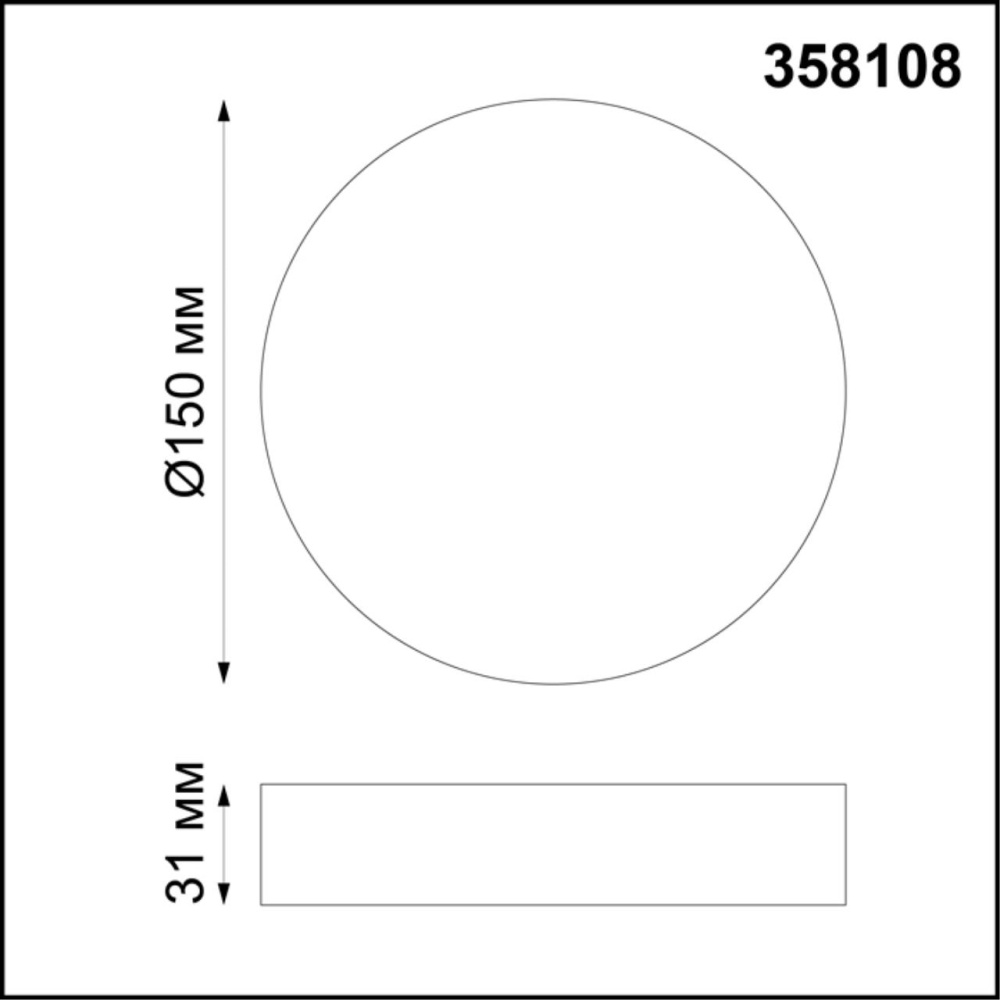 358108 OVER NT19 238 белый Накладной светильник IP20 LED 4000K 16W 85-265V ORNATE