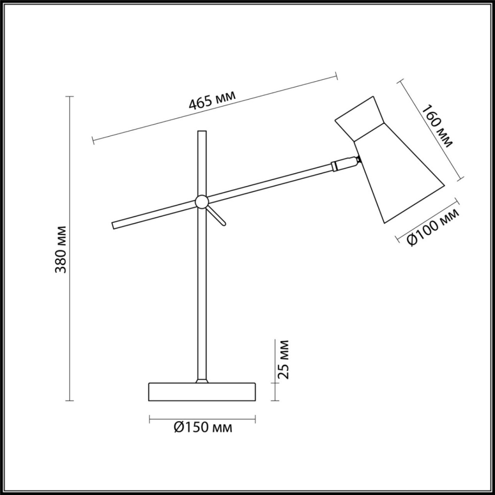 3790/1T LOFTI LN19 228 матовый черный, золотой Настольная лампа E14 1*40W 220V LIAM