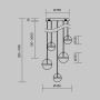 Подвесной светильник Maytoni MOD295PL-L60BBS3K