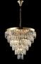 Подвесная люстра CRYSTAL LUX ABIGAIL SP-PL15 D620 GOLD/TRANSPARENT