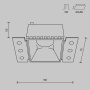 Встраиваемый светильник Technical DL051-01-GU10-SQ-WS