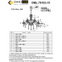 Подвесная люстра OMNILUX OML-70103-15