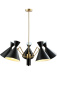 Люстра Crystal Lux JOVEN SP5 GOLD/BLACK