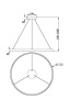 Подвесная люстра MAYTONI RIM MOD058PL-L54BS3K