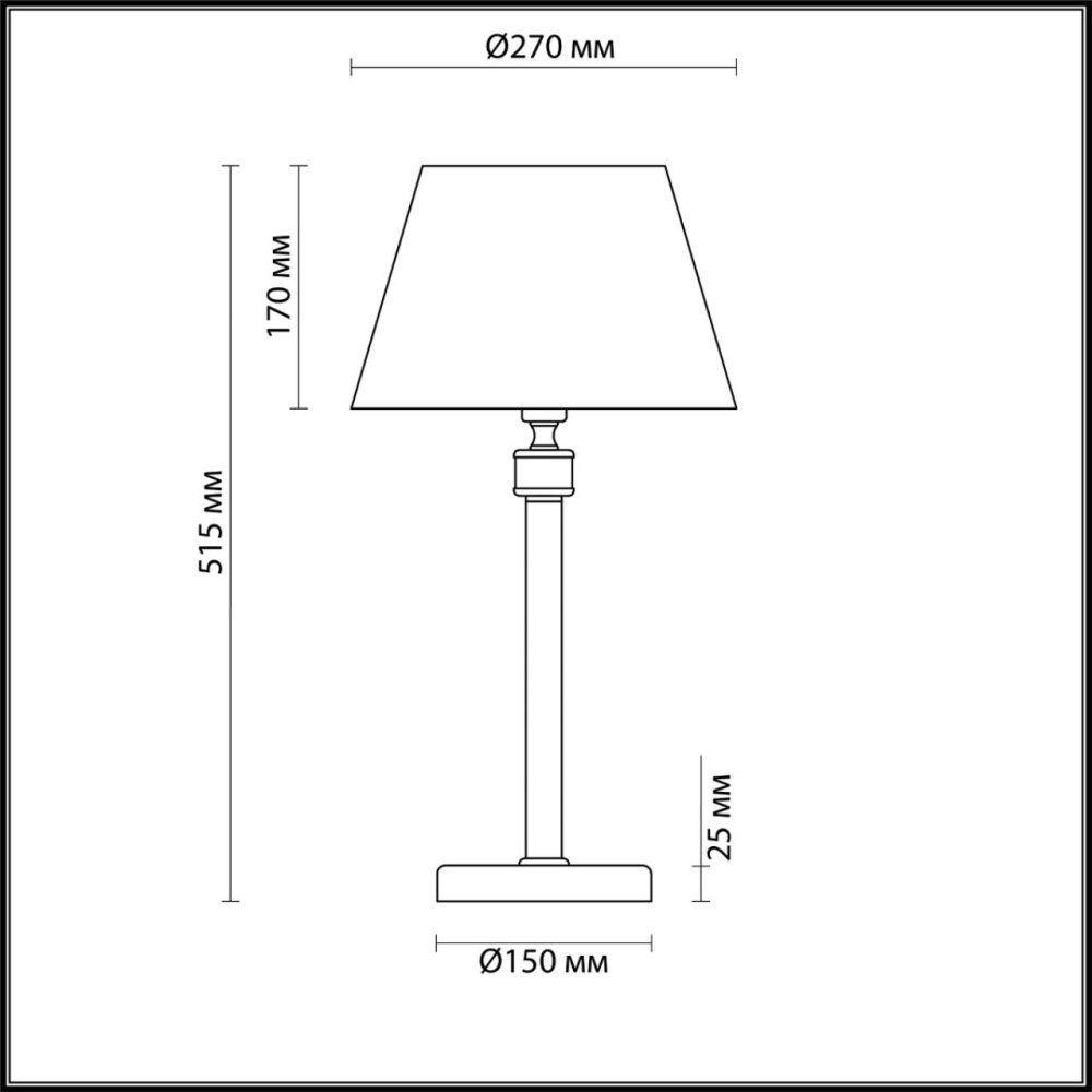 4429/1T NEOCLASSI LN20 70 античная латунь, бежевый Настольная лампа E14 1*40W 220V MONTANA