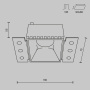 Встраиваемый светильник Technical DL051-01-GU10-SQ-WMG