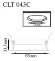 Светильник встраиваемый Crystal Lux CLT 043C WH