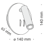 Настенный светильник (бра) Technical C176-WL-01-6W-B