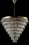 Подвесная люстра CRYSTAL LUX ABIGAIL SP22 D820 GOLD/TRANSPARENT