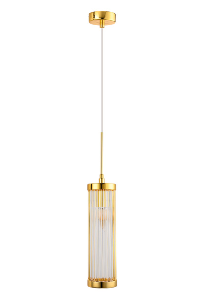 Светильник Crystal Lux TADEO SP1 D100 GOLD/TRANSPARENTE