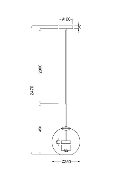 Подвесной светильник Maytoni MOD055PL-L12G3K