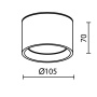 Потолочный светильник Technical C090CL-10W3K-B