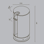 Ландшафтный светильник Outdoor O468FL-L3B3K