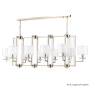 Люстры Crystal Lux NICOLAS SP10 L1300 GOLD/WHITE