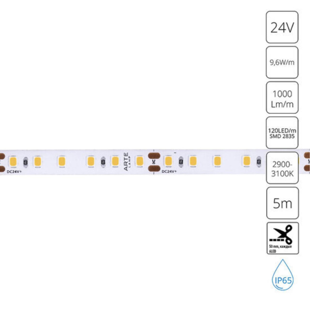 Светодиодная лента ARTE LAMP A2412008-04-3K