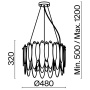 Подвесная люстра FREYA LUCRECIA FR5217PL-05FG