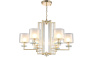 Люстра Crystal Lux NICOLAS SP-PL6 GOLD/WHITE