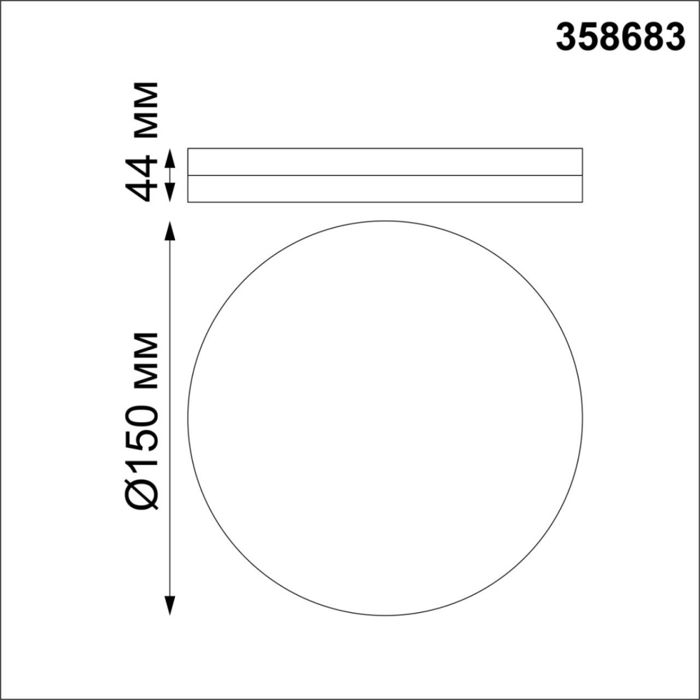 358683 OVER NT21 333 белый Светильник накладной влагозащищенный IP54 LED 4000K 10W 100-240V PANDORA