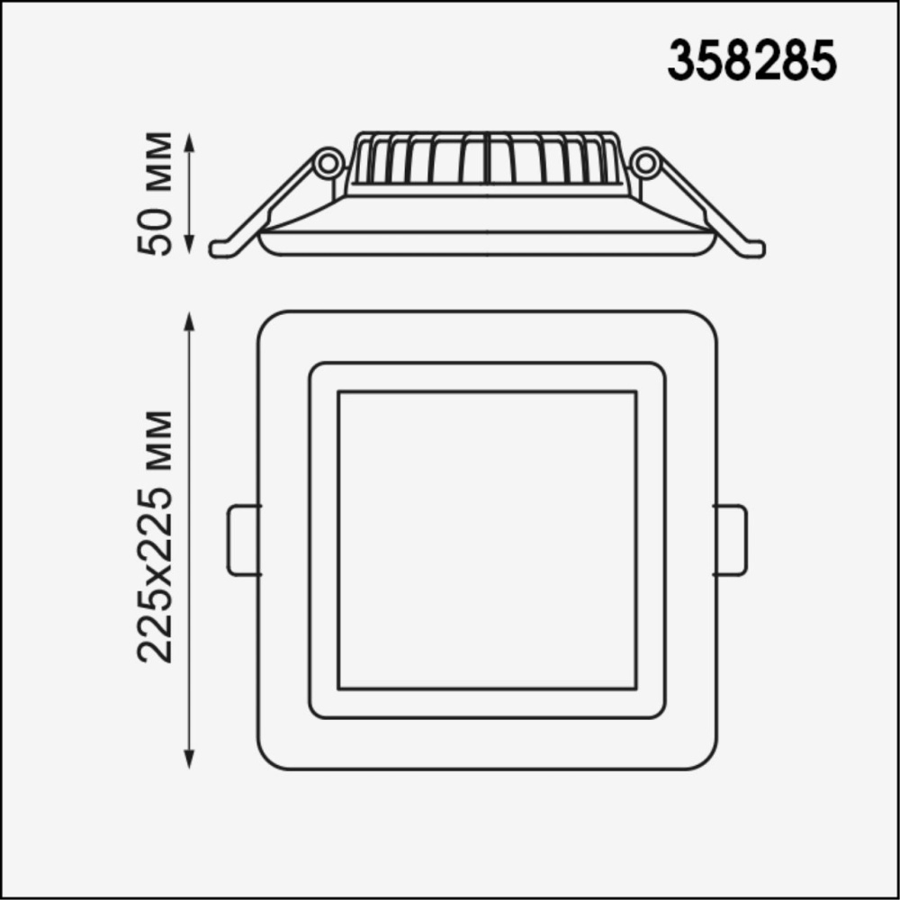 358285 SPOT NT19 236 белый Светильник встраиваемый IP20 4000K LED 32W 85-265V JOIA