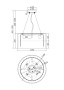 Подвесной светильник Maytoni MOD313PL-04G