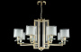 Люстра Crystal Lux NICOLAS SP-PL8 GOLD/WHITE